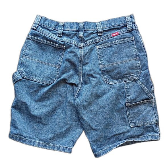 Wrangler Carpenter Jean Shorts Jorts Y2K Men's 34x10 - Picture 2 of 5